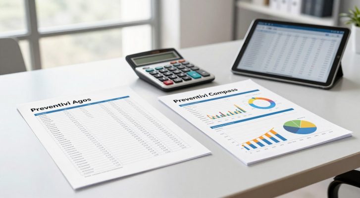 Preventivi Agos e Compass accanto al budget mensile